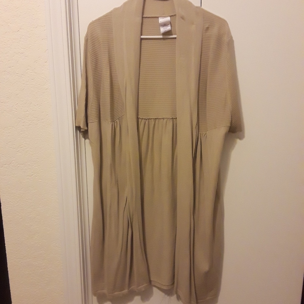 Tan cardigan
